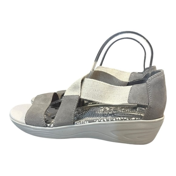 Easy Spirit Explore 24 Esmatilde Women's Size 10 Suede Canvas Grey Taupe - Picture 2 of 7